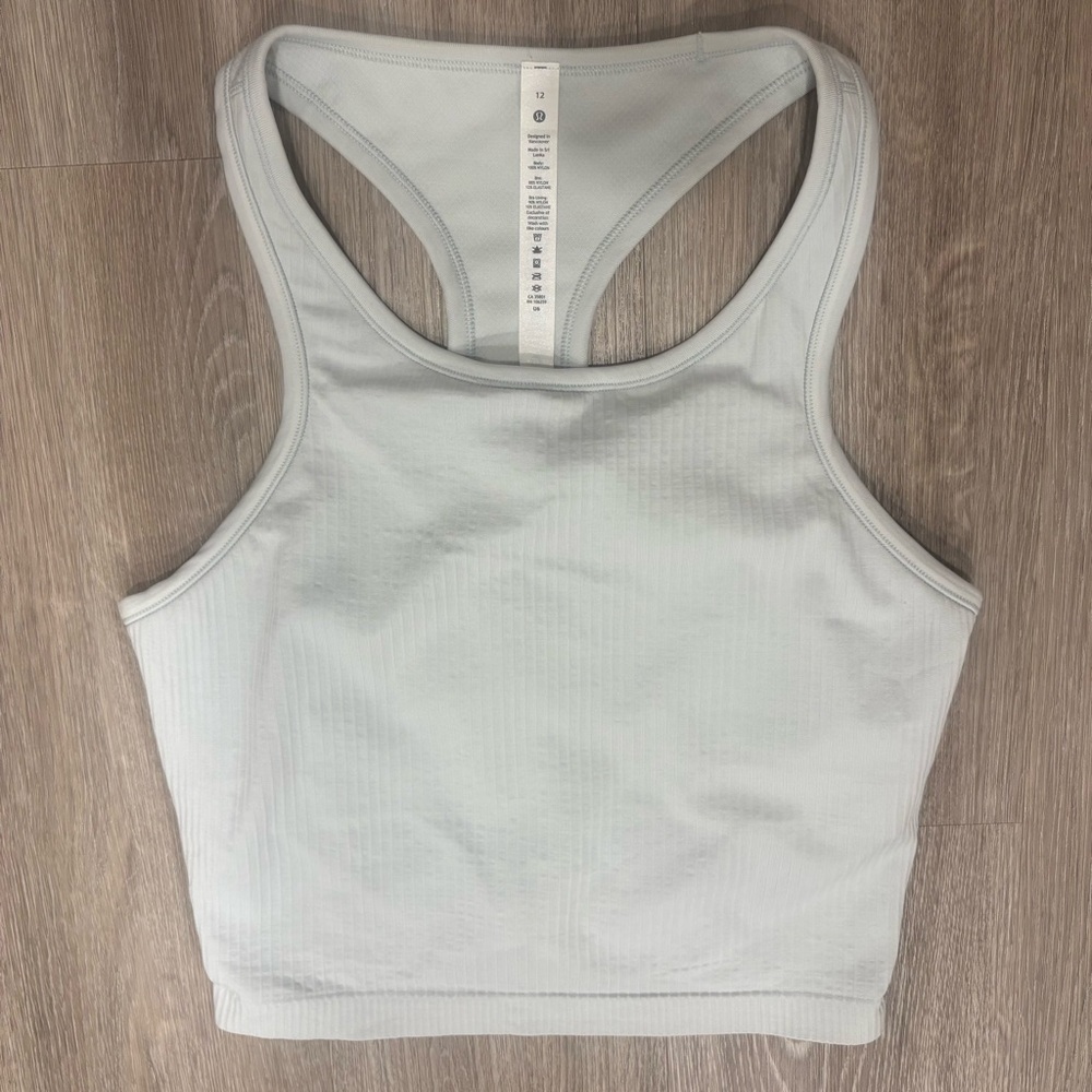 LULULEMON Ebb To Street Tank with Built in Bra Size 12